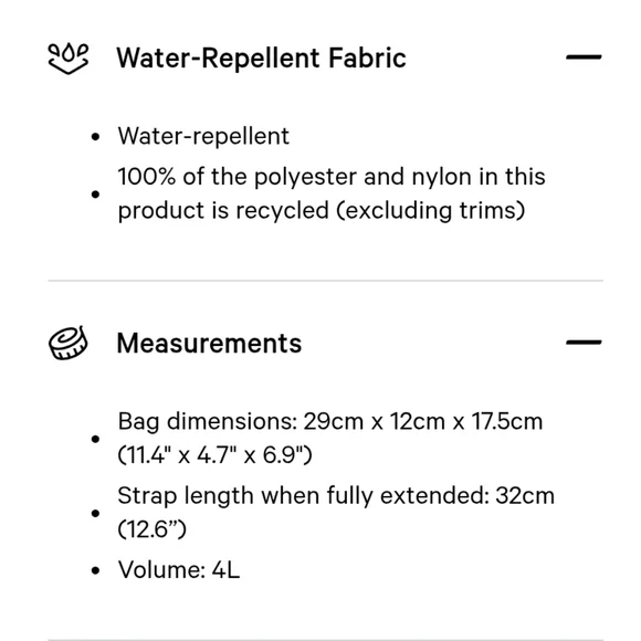 Black Lululemon 4L Mini Shoulder Bag - Picture 13 of 14